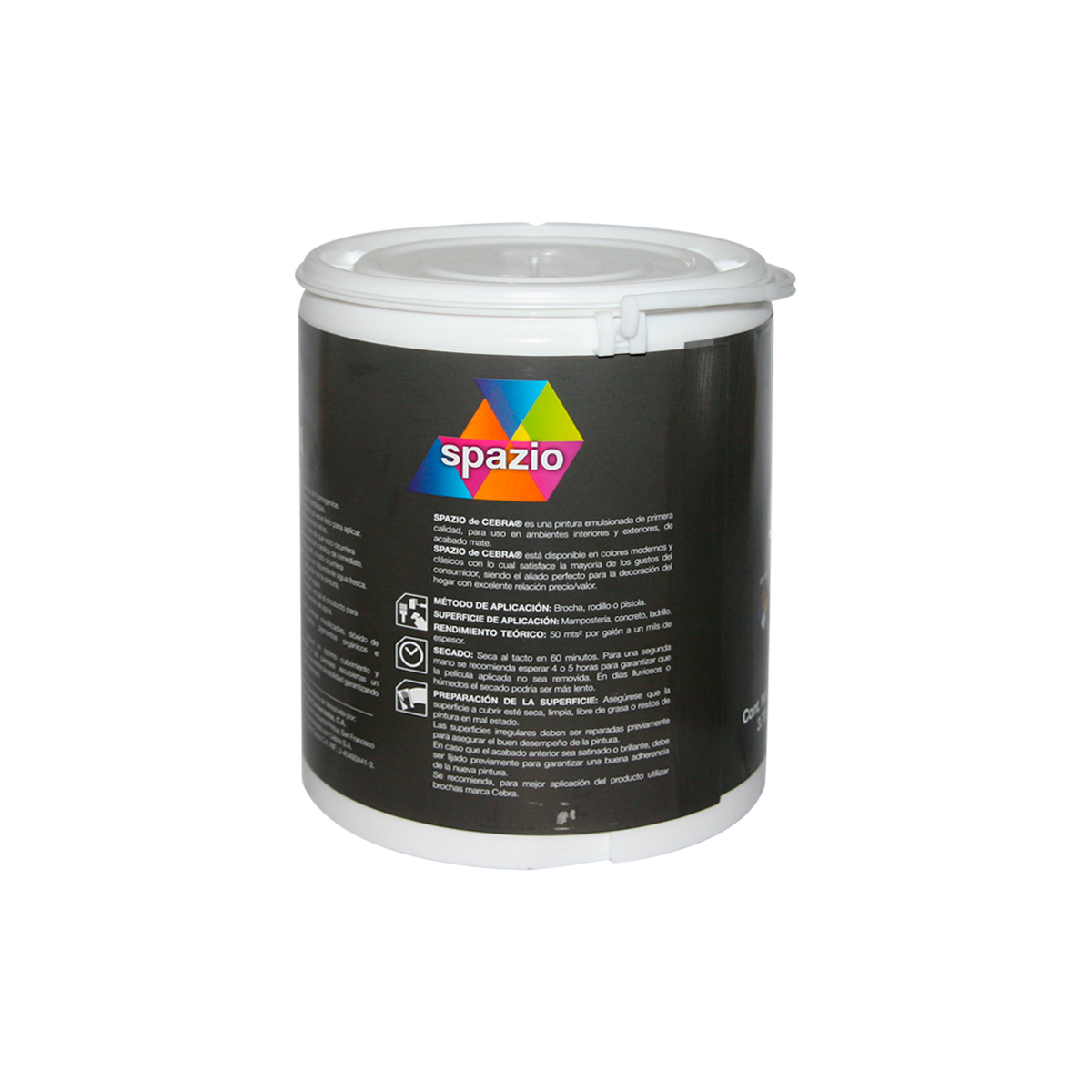 PINTURA CAUCHO TIPO A CEBRA, BLANCO NIEVE, 1 Gal - Procura Center